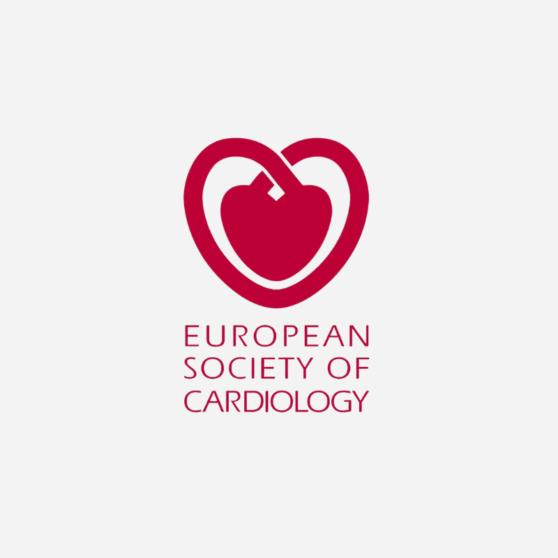 European Society of Cardiology Logo on a grey background